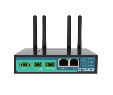 Robustel R2010-A-4L-A03AU Industrial Router, CAT-4, Dual-SIM, 2 x FE, WAN, WiFi, 2 x LTE Antenna + 2 x WiFi Antenna