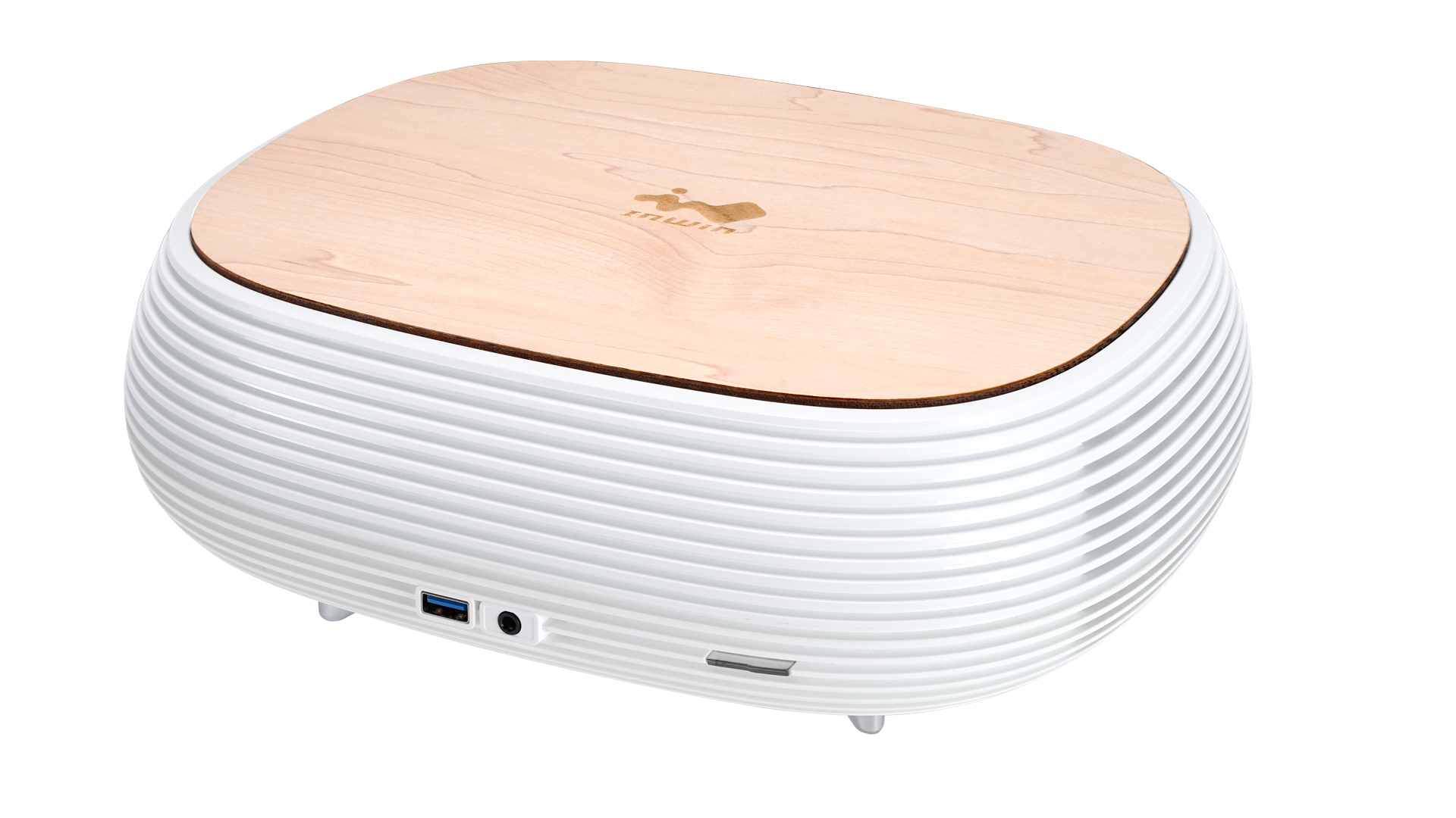 INWIN IW-CS-B1WHI-PS200W B1 PURE Mini-ITX CHASSIS, White 200w Gold PSU,
