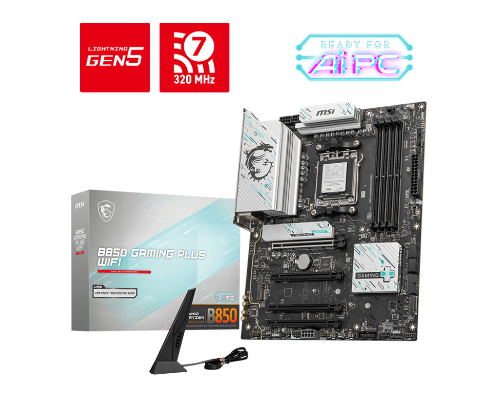 MSI B850 GAMING PLUS WIFI AM5 MOTHERBOARD