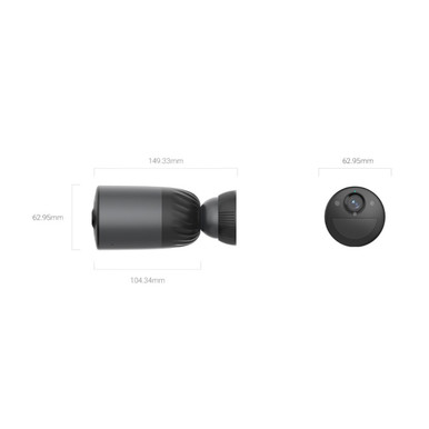 EZVIZ BC1c 4K 8MP Outdoor Wi-Fi Smart Solar Powered Camera - 2 Pack