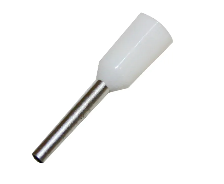 Boot Lace Pin 0.5mm2-White HF (pack of 100)