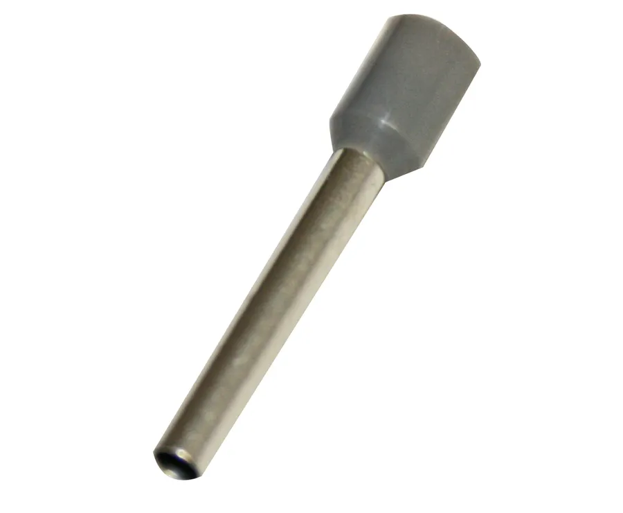 Boot Lace Pin 2.5mm2 18mm Grey HF (pack of 100)