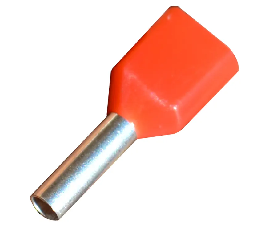 Twin Pre-Ins 2 x 1mm2 Red HF (pack of 100)