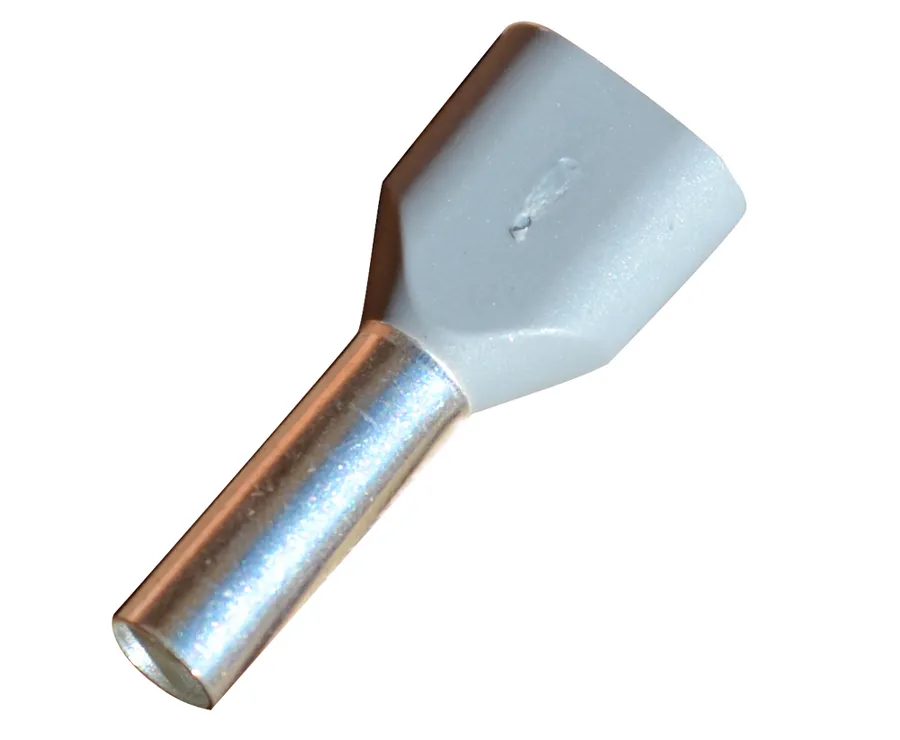 Twin Pre-Ins 2x4.0mm2 Grey HF (pack of 50)