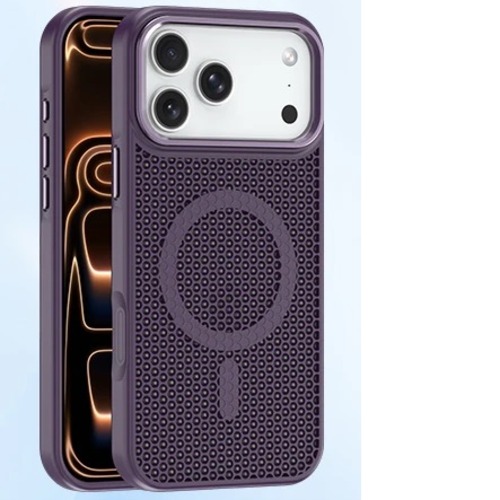 USP Apple iPhone 18 Pro Max / iPhone 17 Pro Max (6.9') Armor 3D Mesh Case with MagSafe Dark Purple - TPU Bumper, Drop Resistance, 5 Years Warranty