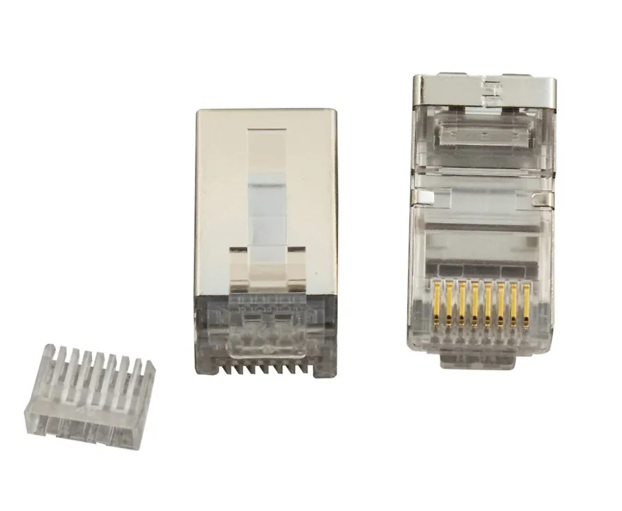 PLUG RJ45 8P8C Cat6 2 Piece STP 50PK