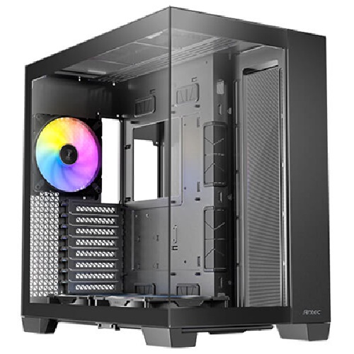 Antec C8 ARGB - Black, Full Tower, E-ATX/ATX/Micro-ATX/ITX, 270° Tempered Glass, USB-C 10Gbps, 3× ARGB PWM Fans, 360mm Radiator, 2Yr Wty