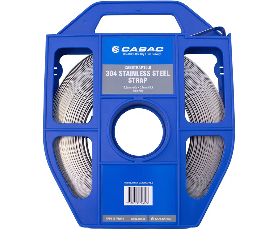 STRAPPING CABAC SS304 9.5MM X 30M