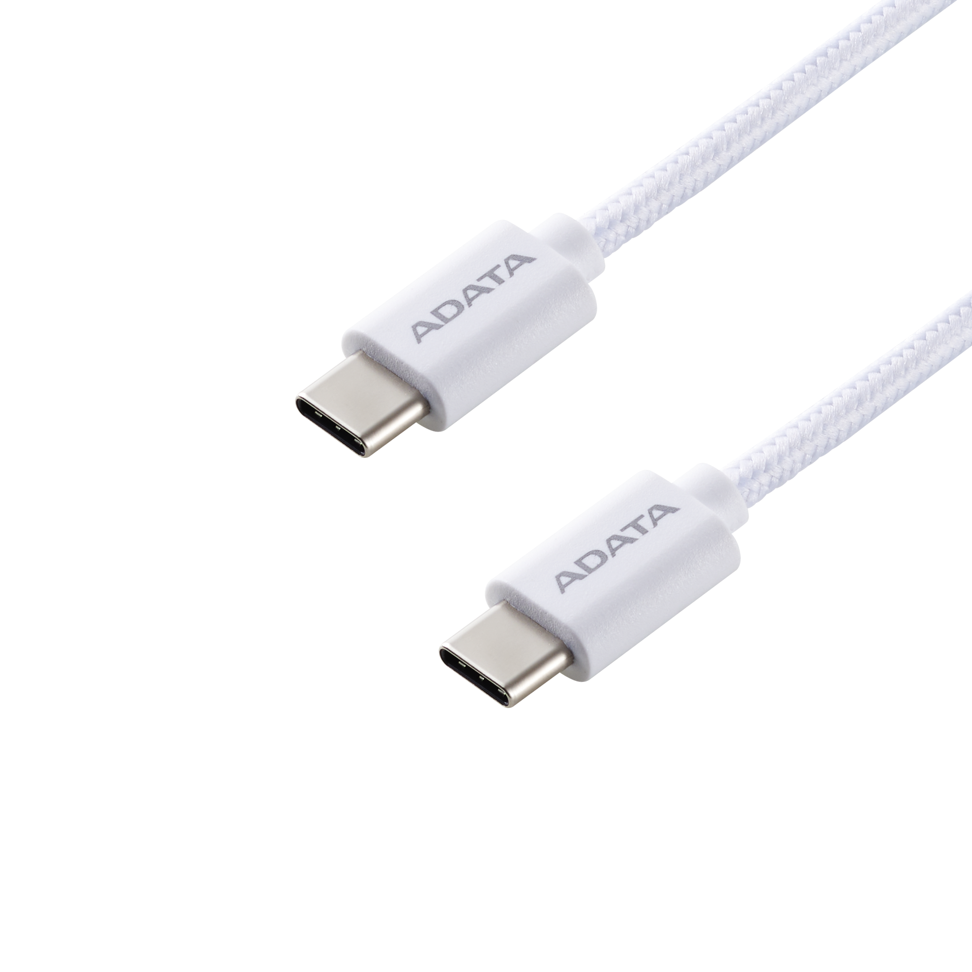 ADATA USB TYPE C TO TYPE C M-M CABLE WHITE support 100W, QC 3.0, PD 3.0 - CACC-100PN-WH
