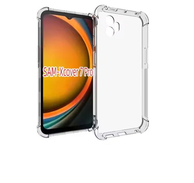 USP Samsung Galaxy Xcover7 Pro (6.6') Jelly Clear Case - Shockproof, DropProof, Tough Gel, Flexibility, Extra Grip, 5 Years Warranty