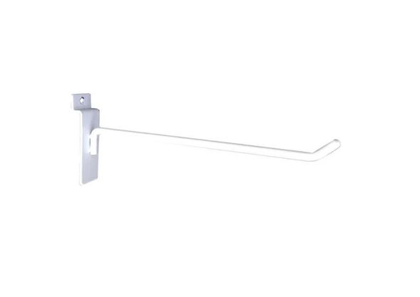 8ware 32cm Universal Hooks Peg Board (Pack of 10) for Slat Wall Grooved Panel for Retail Shop Cable Display Shelf - 32x26x20 cm for 8W-DISPLAYSTAND2