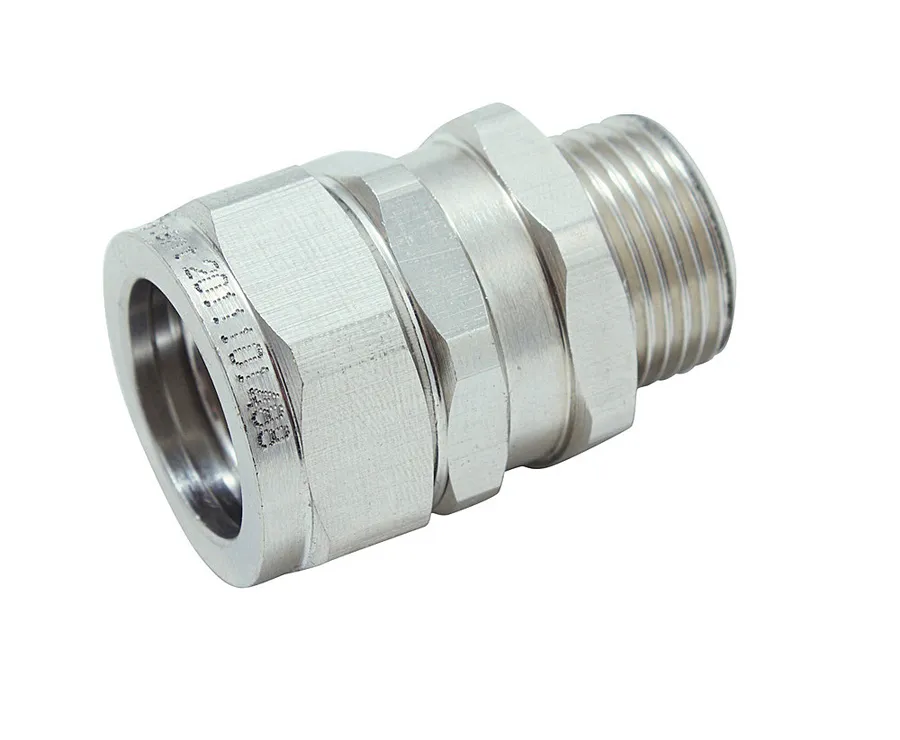 PLIABLE STRAIGHT BRASS CONNECTOR 16MM