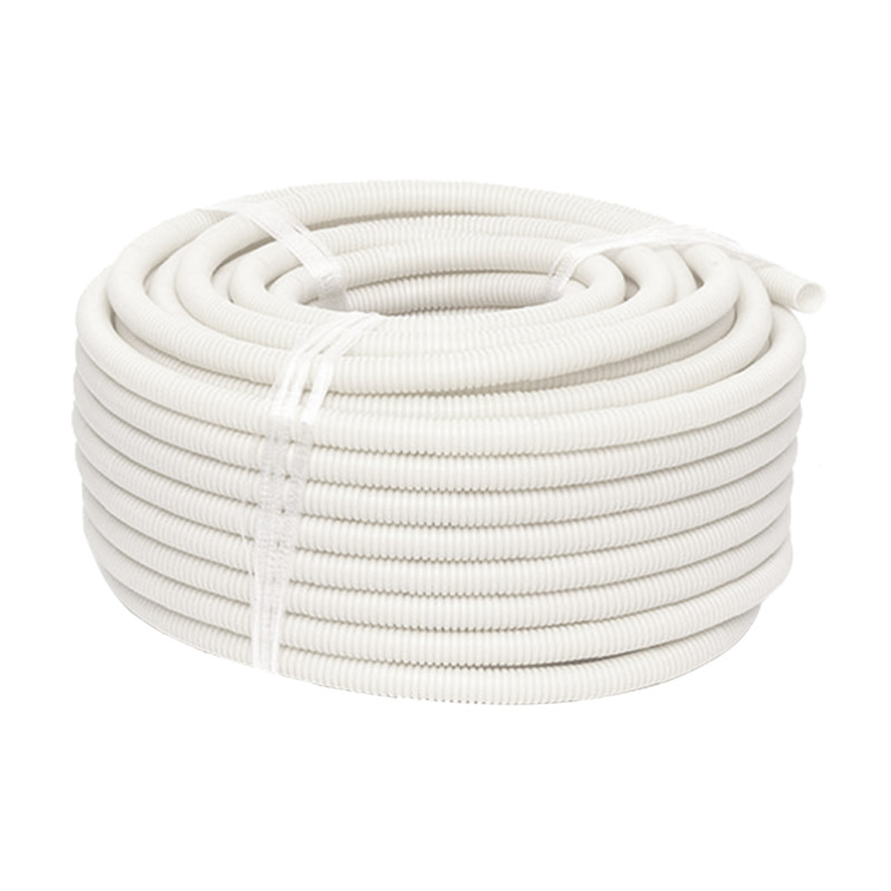 32mm White Medium Duty Corrugated Conduit (25m)