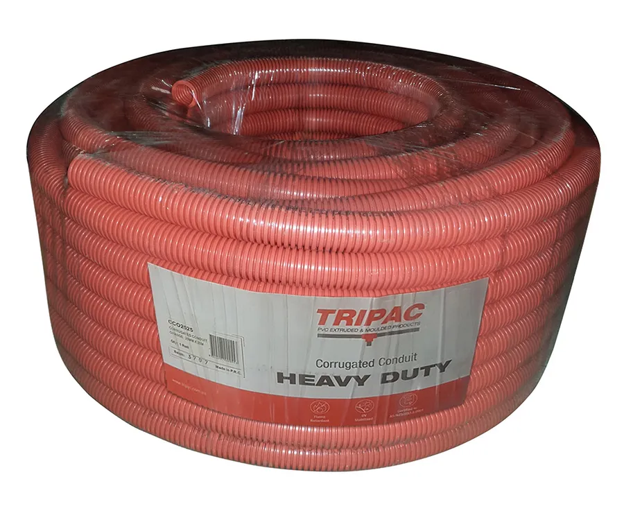CORRUGATED CONDUIT ORANGE 20MM X 50M (roll)