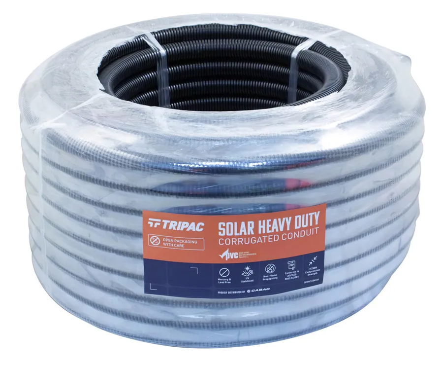 CORRUGATED CONDUIT SOLAR BLACK 25MMX50M (roll)