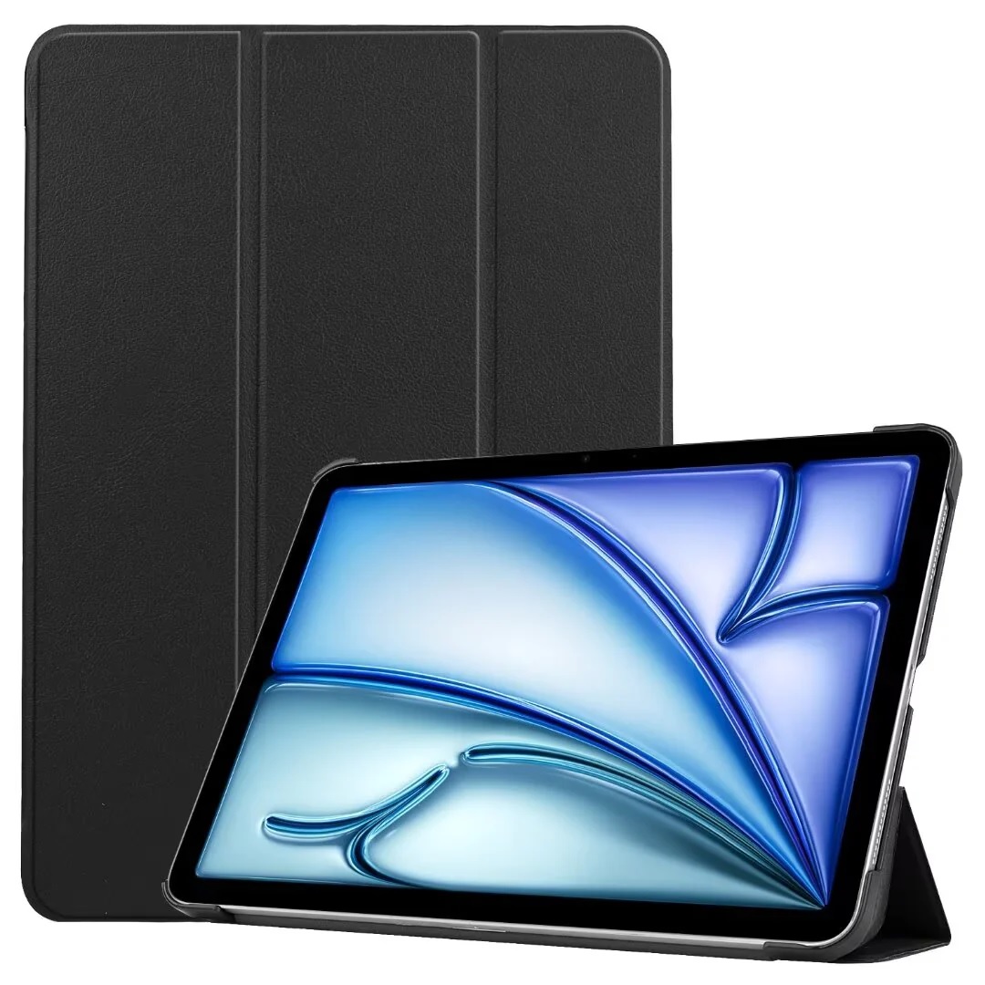 USP Apple iPad Air (13') (M4/M3/M2) (8th/7th/6th Gen) / iPad Pro (12.9') (6th/5th/4th/2nd/3rd Gen) Folio Case Black- Drop Protection, 5 Years Warranty