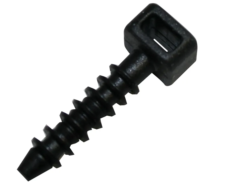 Nylon Cable Tie Anchor 5mm UV Black (pack of 100)
