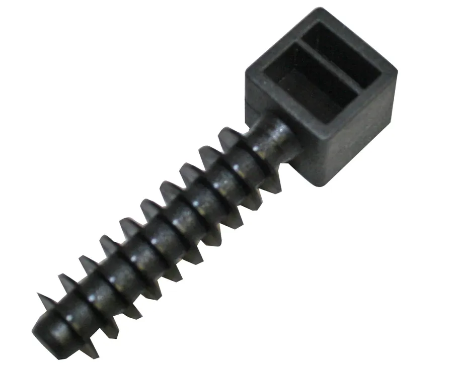 Nylon Cable Tie Anchor 9mm UV Black (pack of 50)