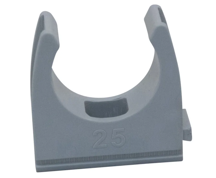 CONDUIT U CLIP PVC 25MM GREY (pack of 100)