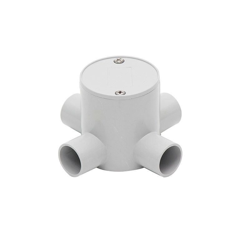 20mm Grey 4-way Deep Junction Box