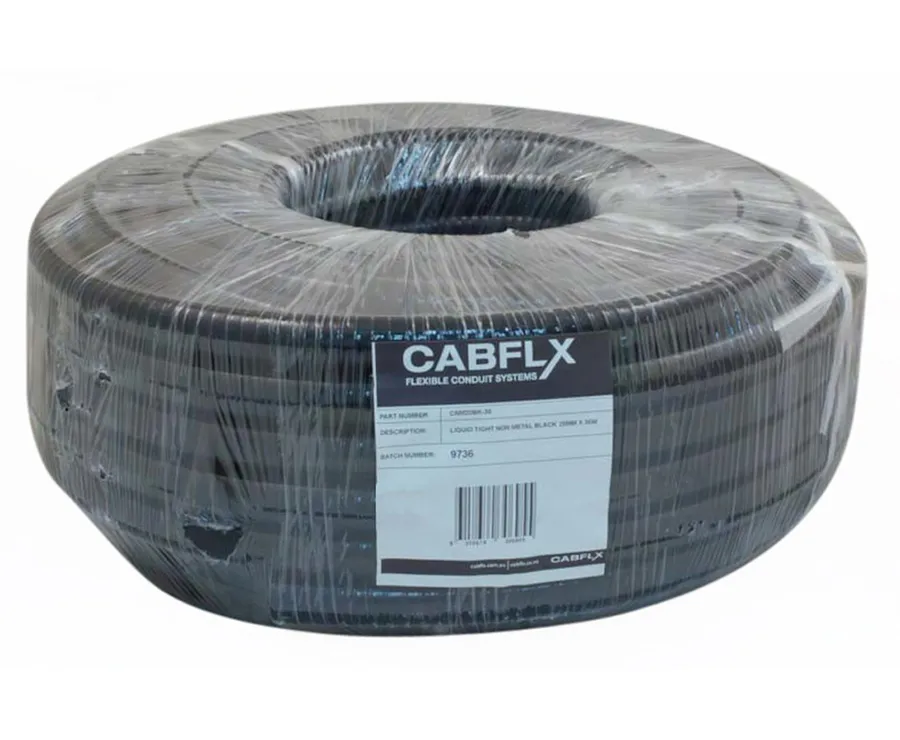 LIQUID TIGHT NON METAL BLACK 20MM X 30M (roll)