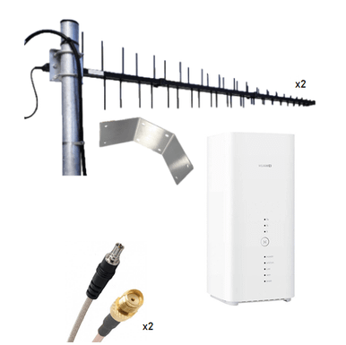 Huawei B818 Cube Modem with Blackhawk LPDA Antenna