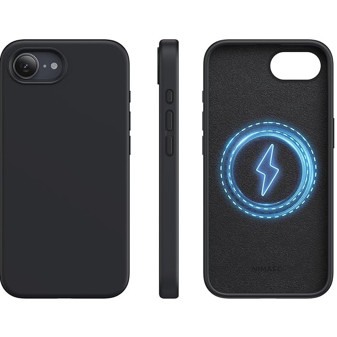 USP Apple iPhone 17 (6.3) Silicon Case with Magsafe - Two Tough Layers, Port Covers, No Slip Grippy Edges, Anti-fall, 5 Years Warranty