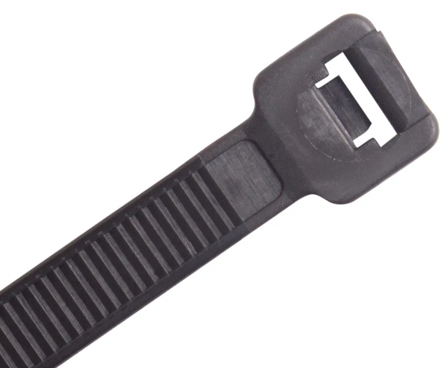 NYLON CABLE TIE 200 X 7.6MM HD UV BLACK (pack of 100)