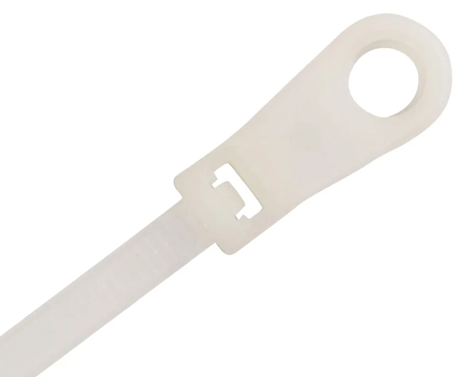 NYLON CABLE TIE MOUNT HEAD 400X7.6MM NAT (pack of 100)