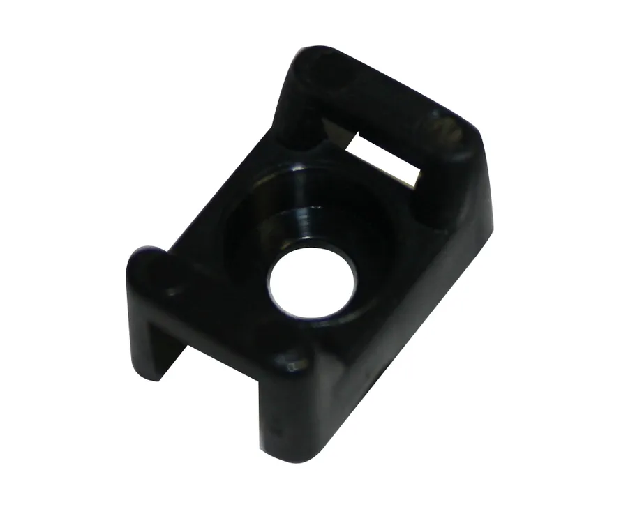 MOUNT SCREW NYLON 9MM WIDE TIE UV BLACK (pack of 100)