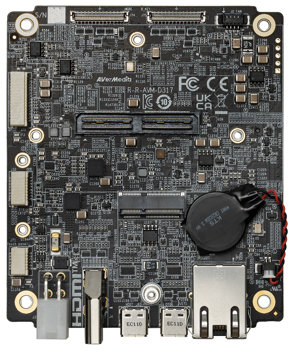 AVerMedia D317 Carrier Board for NVIDIA Jetson AGX Orin & AGX Orin Industrial