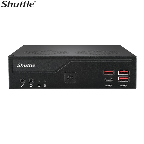 Shuttle DB860 Slim Mini PC BareboneIntel ® 65W ARL-S Core Ultra 9/7/5 LGA1851, 1.3L, B860, 2x DDR5(max 96GB), 2x LAN, 2x COM, 8x USB 3.2