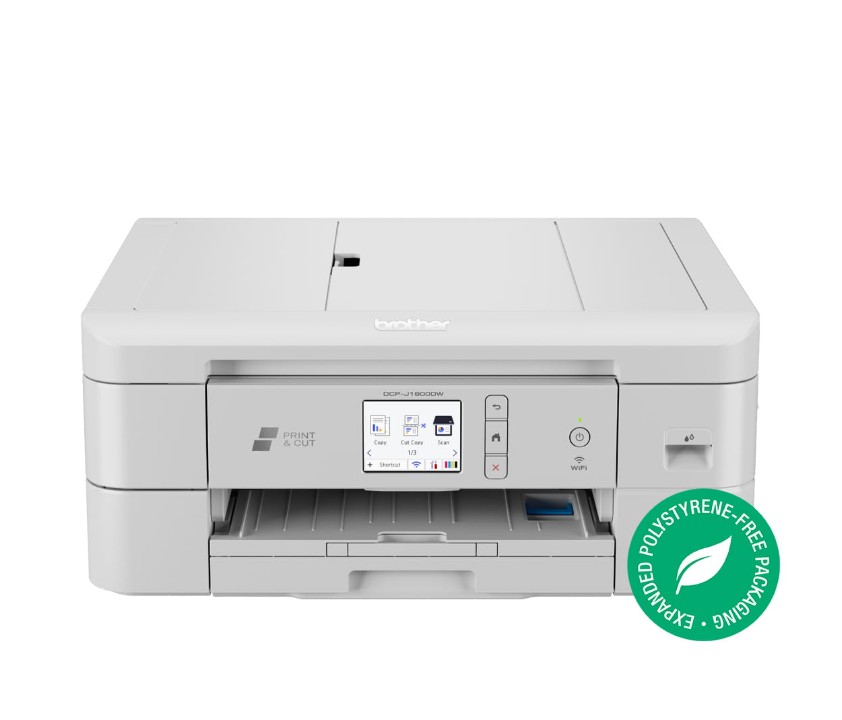 Brother A4 printer with an A5 auto-cut feature. Fast, wireless, compact, duplex print, ADF & up to 300gsm support