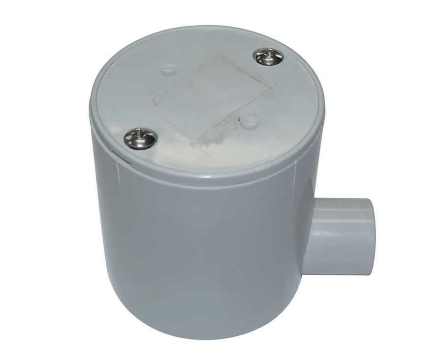 JUNCTION BOX DEEP 1 WAY ENTRY 20MM GREY (pack of 10)