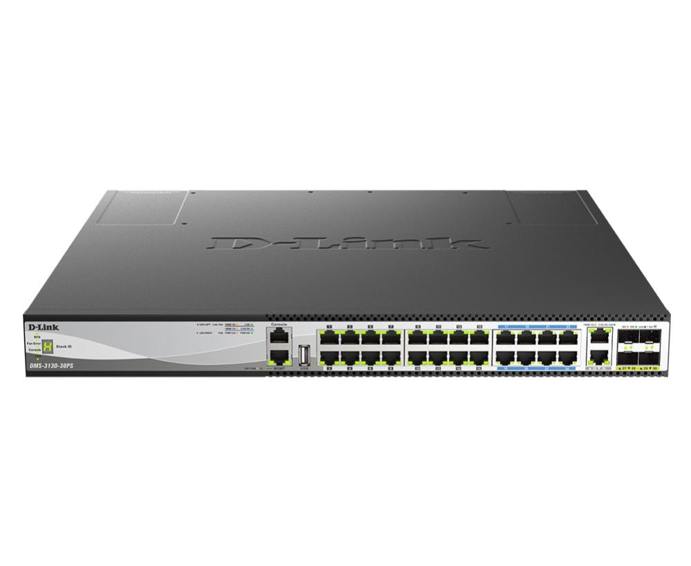 D-Link 30-Port Managed Switch PoE SFP28