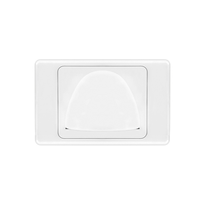 Reverse bullnose wall plate | White