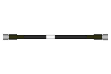 CommScope Heliax 3/8" SureFlex® Jumper with interface types N Male and N Male, 1 m