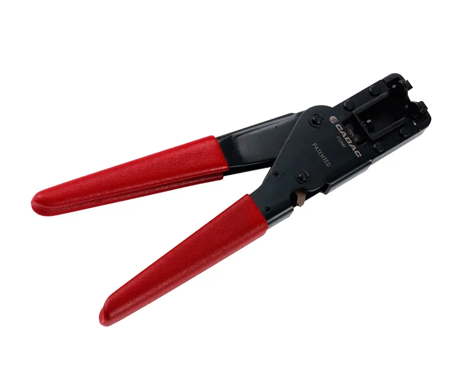 CRIMPER FOR COMPRESSION CONNECTORS