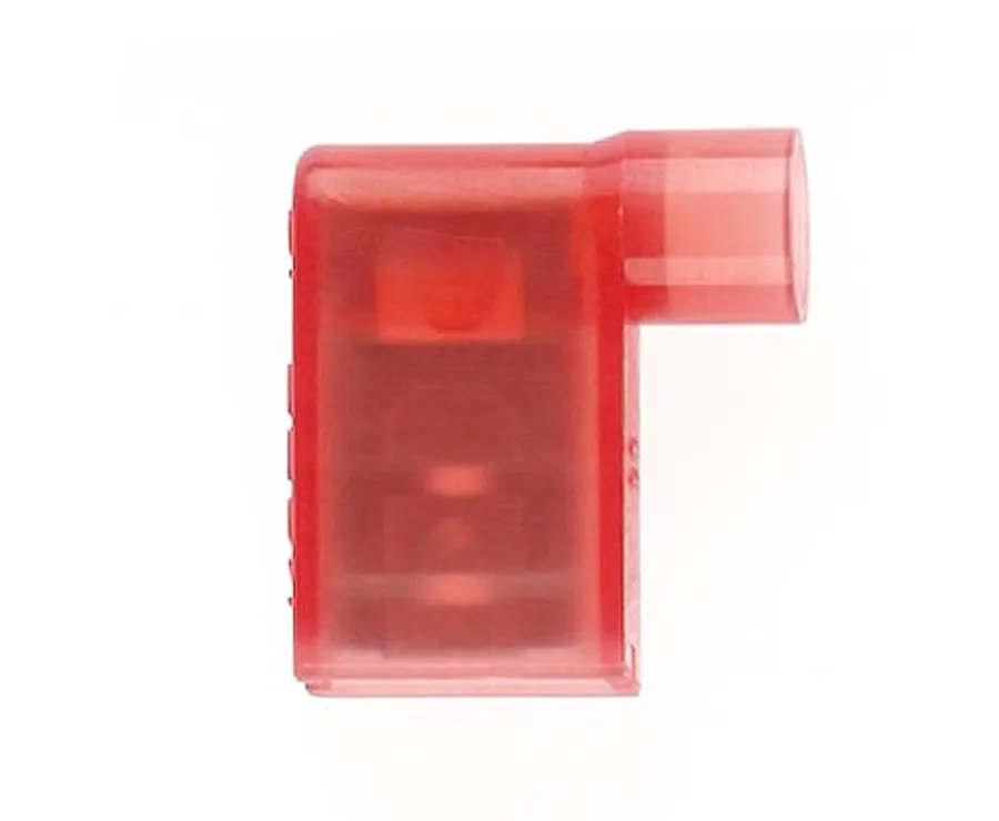 Fully Ins.Flag Q/C 6.4 X 0.8MM RED (pack of 25)