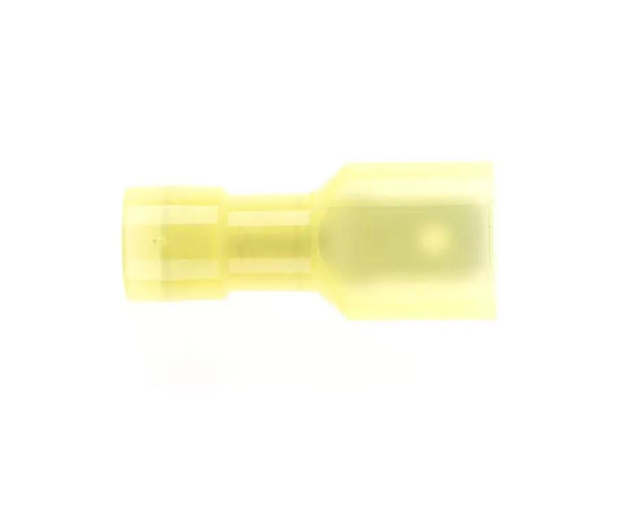 Fully Ins.Male Tab 6.4 X 0.8MM YELLOW DG (pack of 25)