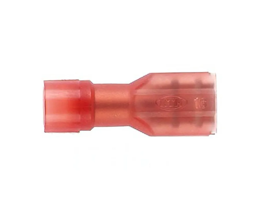 Fully Ins.Q/C 4.8 X 0.5MM RED (pack of 50)