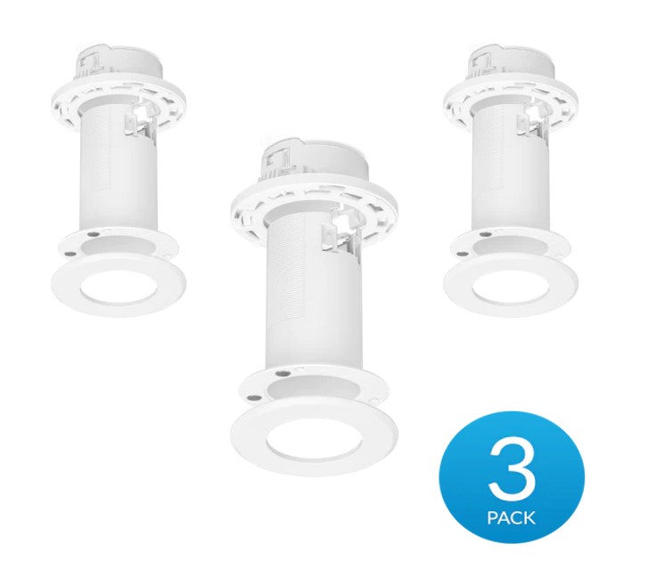 Ubiquiti Ceiling Mount 3 Pack, Compatible with U6 Mesh& FlexHD, Mounts to a Drop Ceiling Tile, Drywall Ceiling, or Solid Ceiling