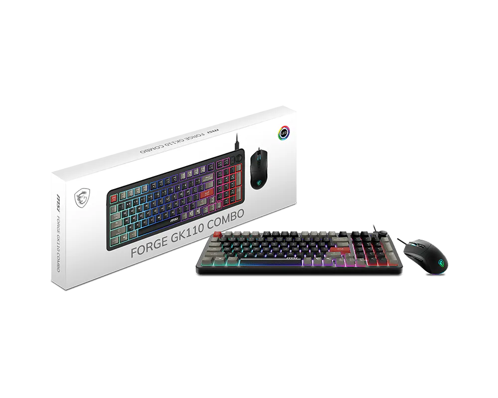 MSI FORGE GK110 GAMING KEYBOARD & MOUSE COMBO PACK