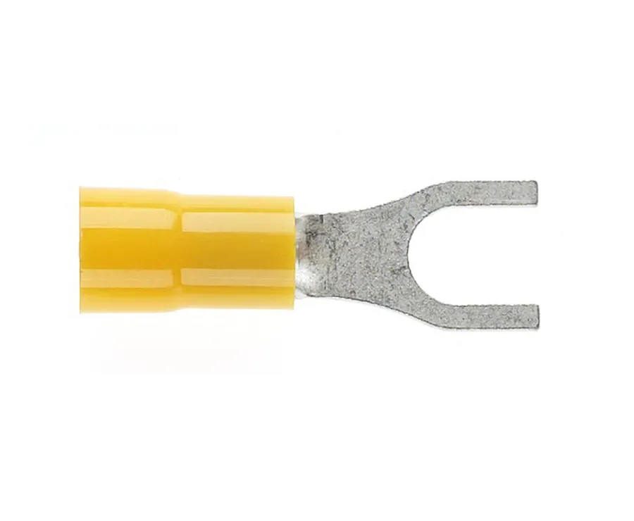 Forked Spade 5mm Yellow DG (pack of 100)