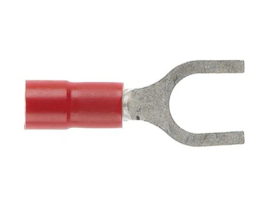 Forked Spade 5mm Red (pack of 50)
