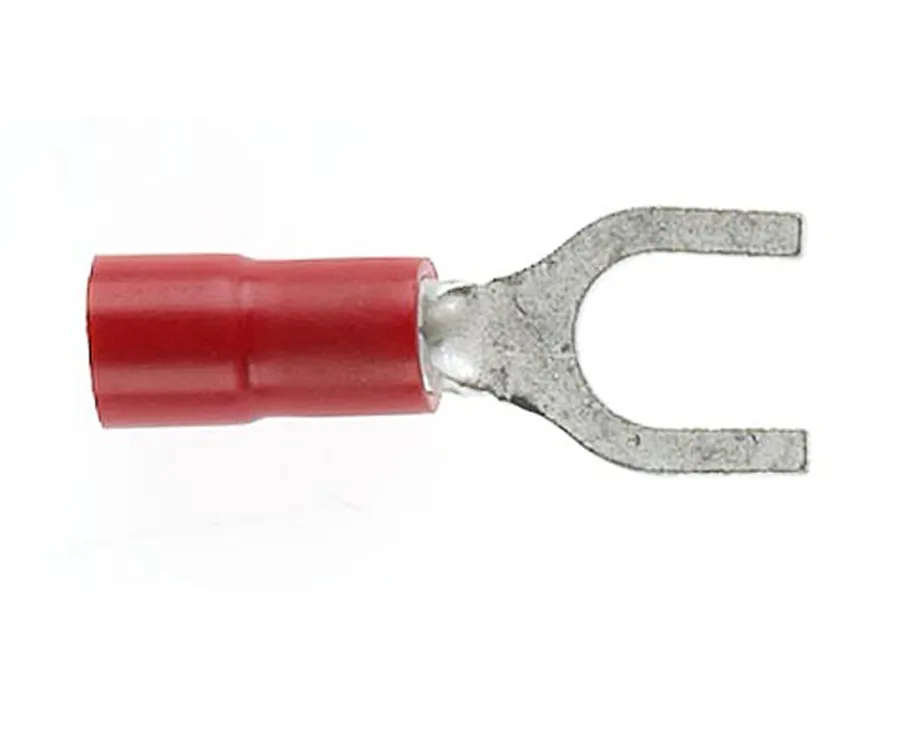 Forked Spade 6mm Red DG (pack of 50)