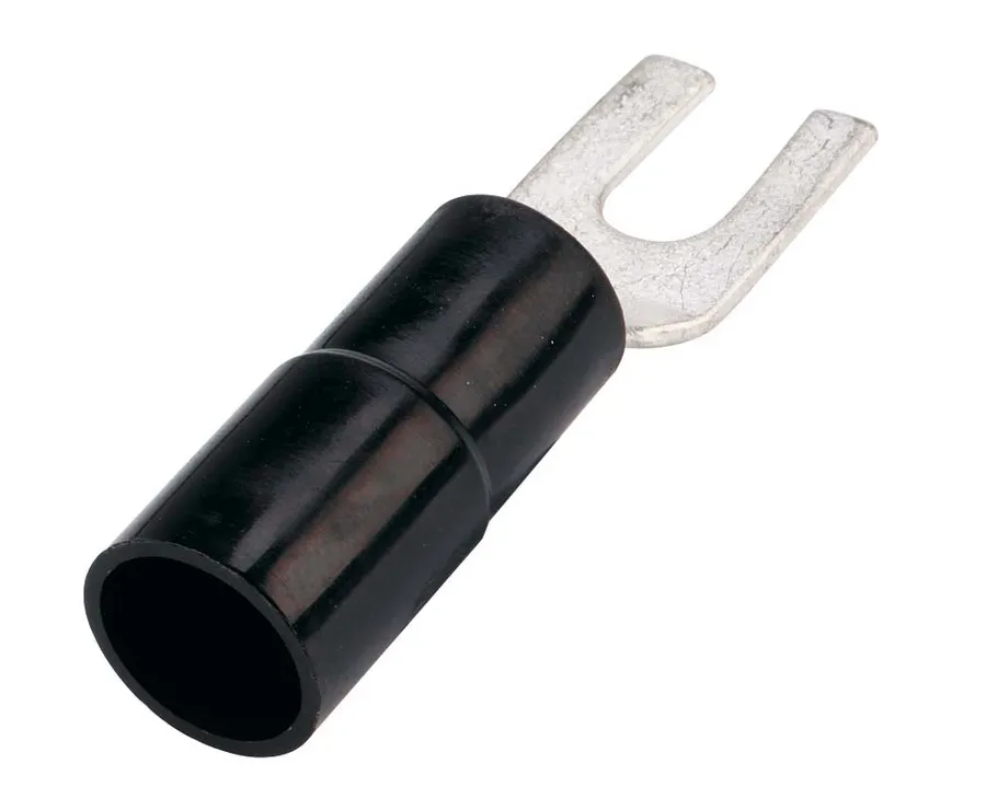 Forked Spade 10mm2-5mm BLK (pack of 10)