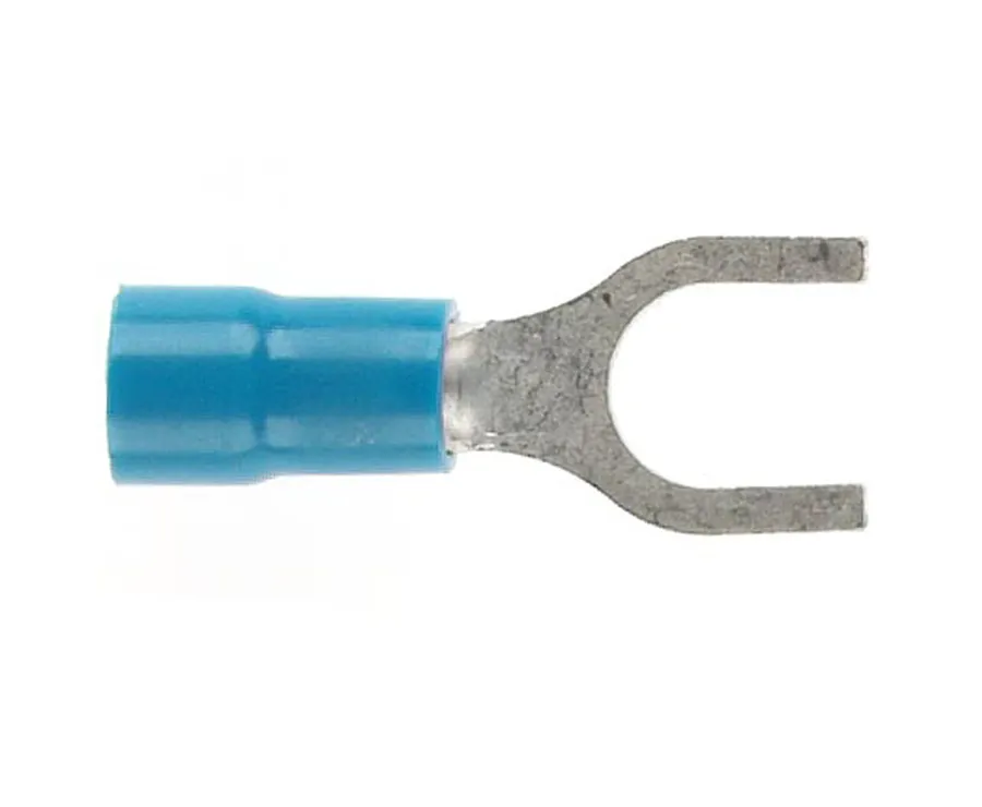 Forked Spade 6mm Blue DG (pack of 50)