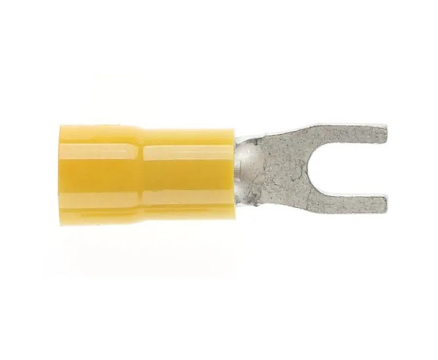 Forked Spade 3mm Yellow (pack of 50)