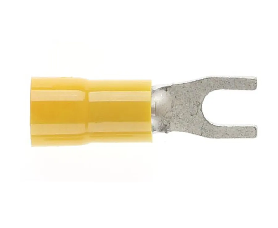 Forked Spade 3mm Yellow DG (pack of 50)